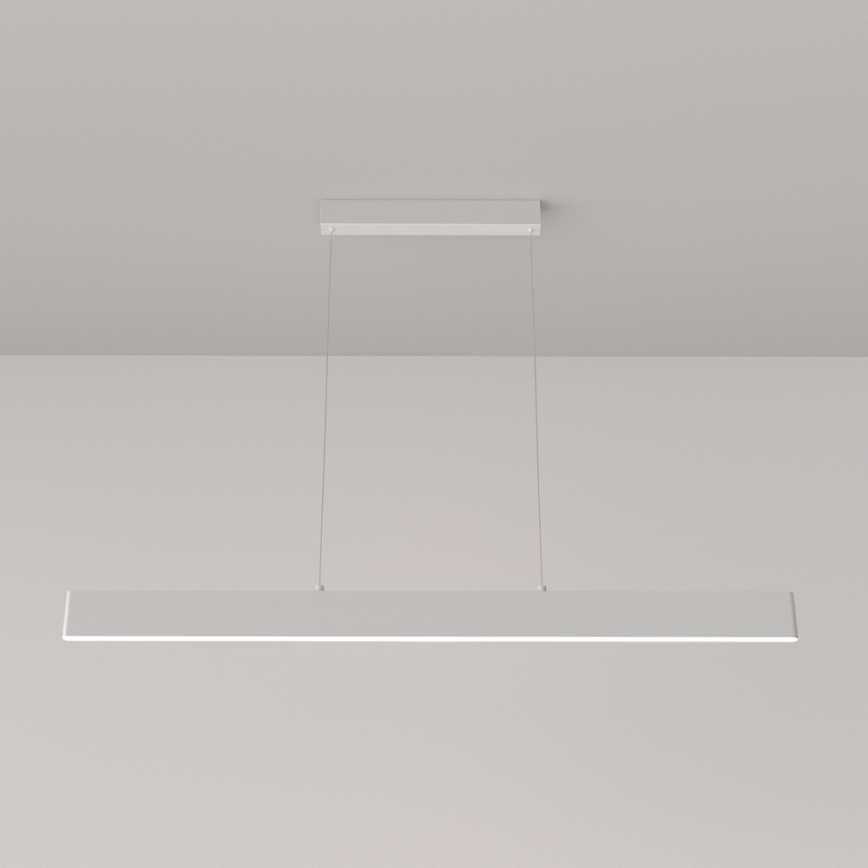 Maytoni P010PL-L30W4K - LED Luster na lanku STEP LED/30W/230V 4000K 118,5 cm biela