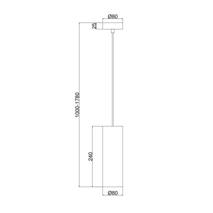Maytoni P011PL-01CH - Luster na lanku GIOIA 1xE14/40W/230V čierna