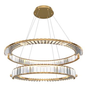 Maytoni P097PL-L90G4K - LED luster na lankách KRONE, LED/90W/230V, CRI 90, Ø 102 cm, zlatá