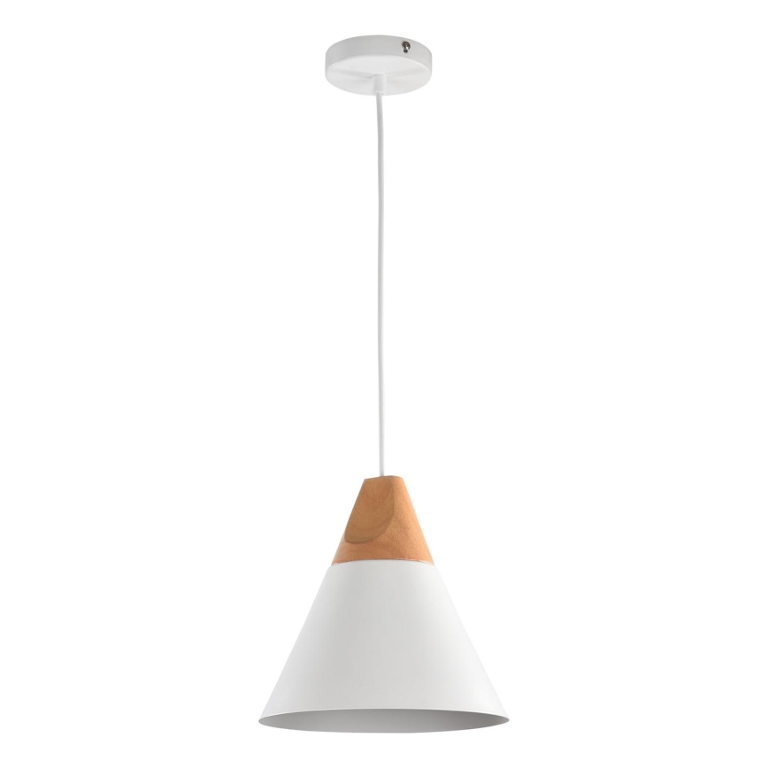 Maytoni P359-PL-01-W - Luster na lanku BICONES 1xE27/60W/230V pr. 22 cm biela/béžová