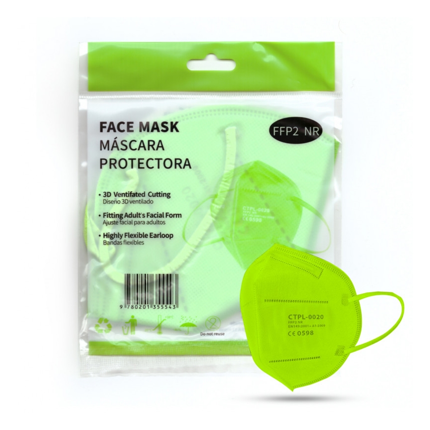 Media Sanex Respirátor FFP2 NR / KN95 Green 1ks
