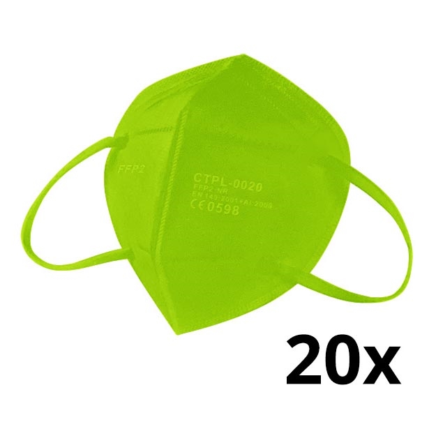 Media Sanex Respirátor FFP2 NR / KN95 Green 20ks