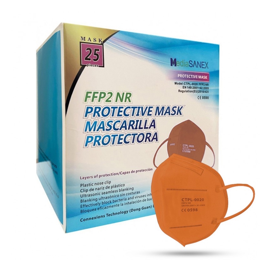 Media Sanex Respirátor FFP2 NR Orange 1ks