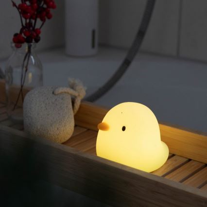 MegaLight - LED RGB Nabíjacia detská dotyková lampa do vane SWIMMY DUCK LED/5V IP67