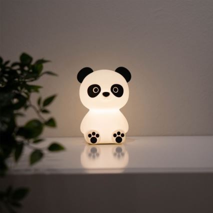 MegaLight - LED RGB Stmievateľná nabíjacia detská dotyková lampa PADDY PANDA LED/5V