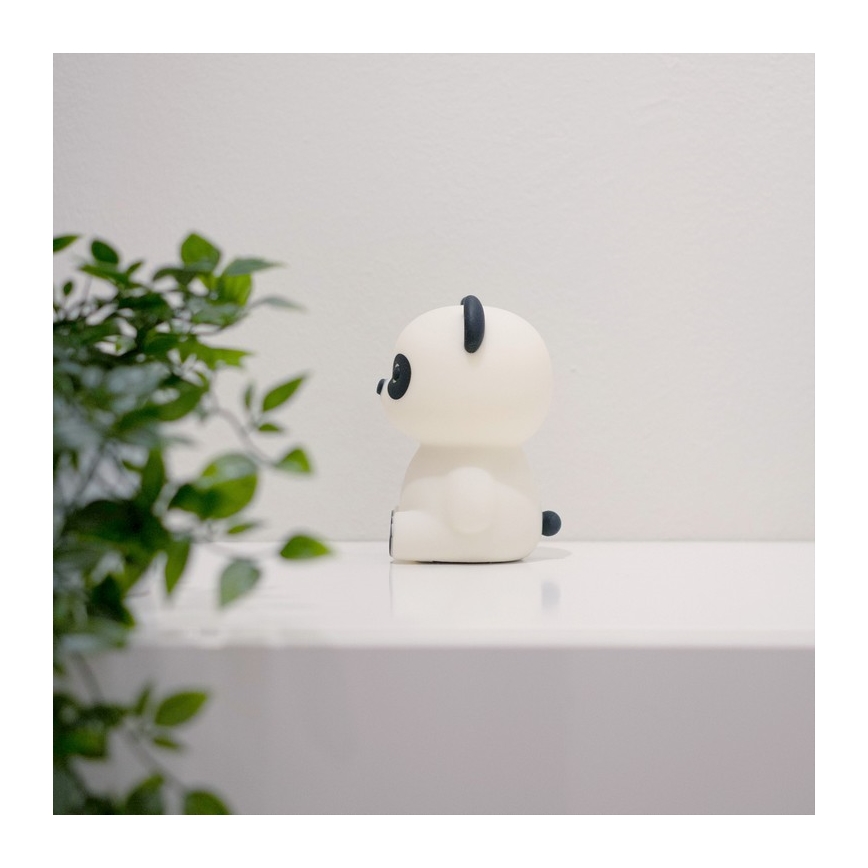MegaLight - LED RGB Stmievateľná nabíjacia detská dotyková lampa PADDY PANDA LED/5V