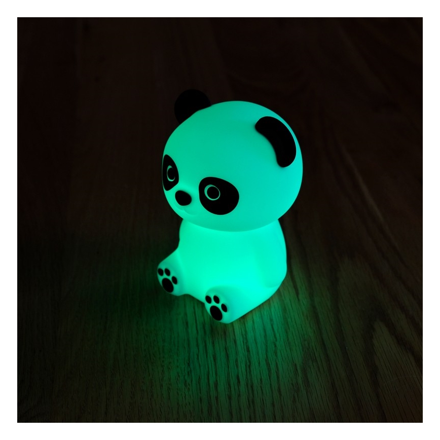 MegaLight - LED RGB Stmievateľná nabíjacia detská dotyková lampa PADDY PANDA LED/5V