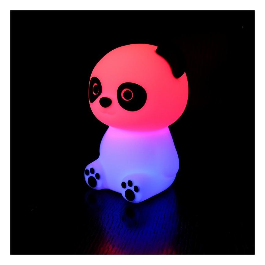 MegaLight - LED RGB Stmievateľná nabíjacia detská dotyková lampa PADDY PANDA LED/5V