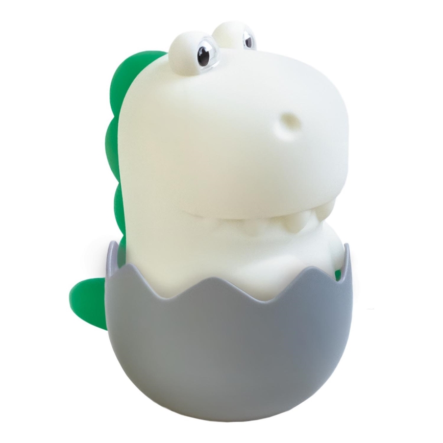 MegaLight - LED RGB Stmievateľná nabíjacia detská dotyková lampa DIGGY DINO LED/5V