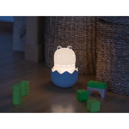 MegaLight - LED RGB Stmievateľná nabíjacia detská dotyková lampa DIGGY DINO LED/5V