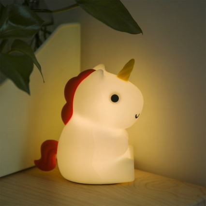 MegaLight - LED RGB Stmievateľná nabíjacia detská dotyková lampa MAGGY MAGIC LED/5V