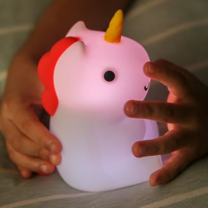 MegaLight - LED RGB Stmievateľná nabíjacia detská dotyková lampa MAGGY MAGIC LED/5V