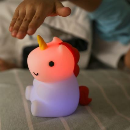 MegaLight - LED RGB Stmievateľná nabíjacia detská dotyková lampa MAGGY MAGIC LED/5V
