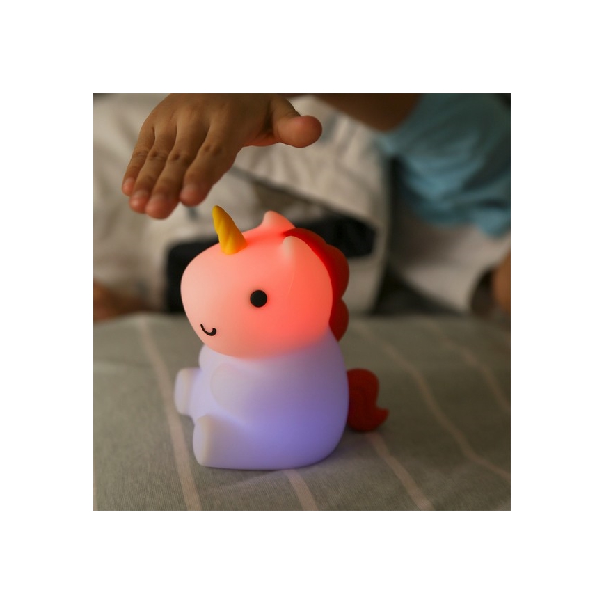 MegaLight - LED RGB Stmievateľná nabíjacia detská dotyková lampa MAGGY MAGIC LED/5V