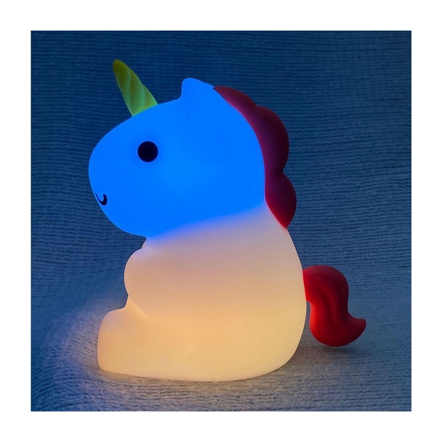 MegaLight - LED RGB Stmievateľná nabíjacia detská dotyková lampa MAGGY MAGIC LED/5V