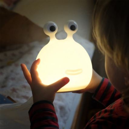 MegaLight - LED RGB Stmievateľná nabíjacia detská dotyková lampa MOMO MOON LED/5V