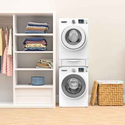 Meliconi 656112 - Medzikus pre práčku a sušičku s vysúvacím úložným priestorom 28 l biela