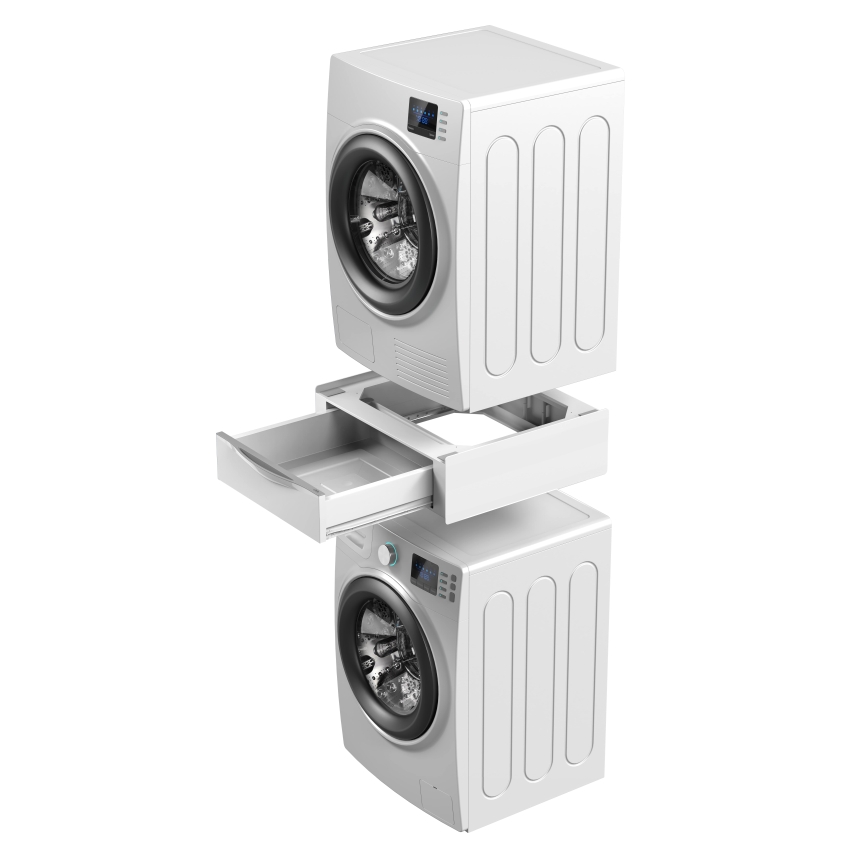 Meliconi 656112 - Medzikus pre práčku a sušičku s vysúvacím úložným priestorom 28 l biela