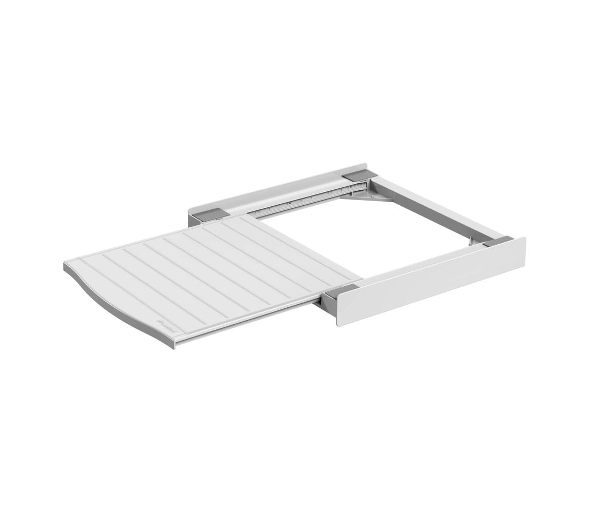 Meliconi 656113 - medzikus pre práčku a sušičku s výsuvom 70 cm, biely 656113