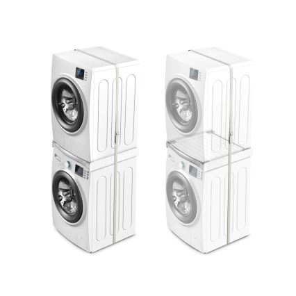 Meliconi 656113 - medzikus pre práčku a sušičku s výsuvom 70 cm, biely