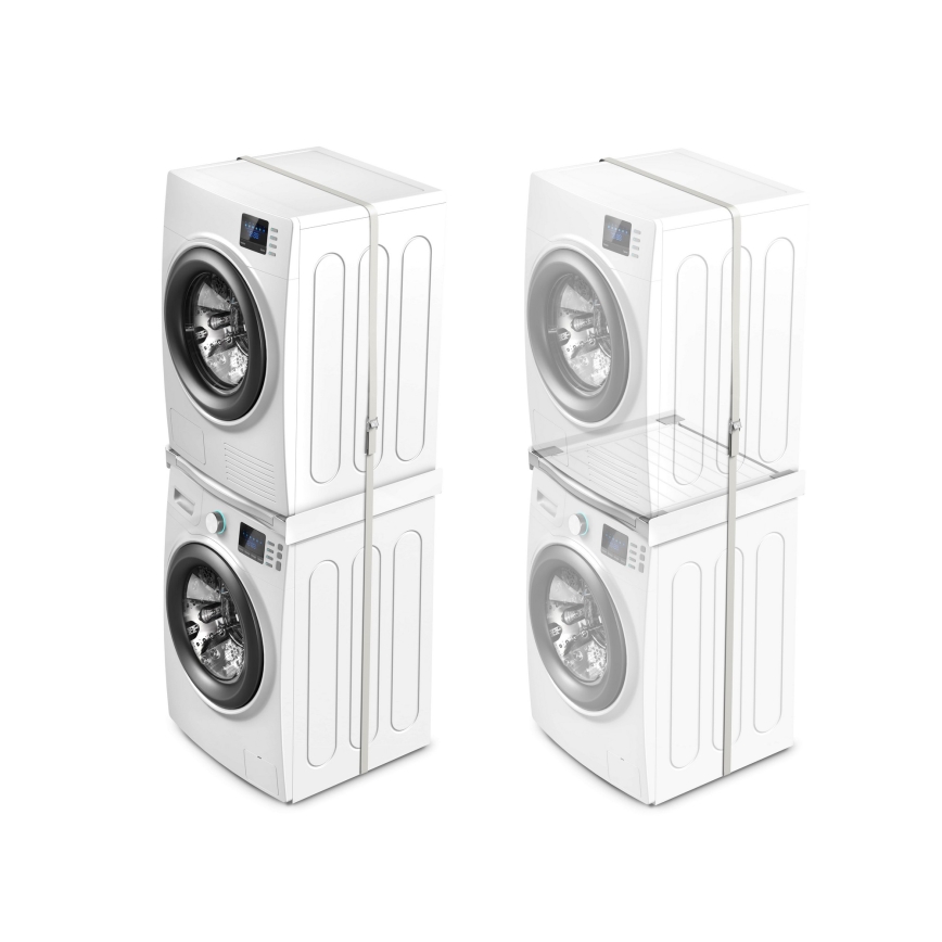 Meliconi 656113 - medzikus pre práčku a sušičku s výsuvom 70 cm, biely