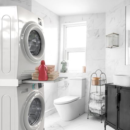 Meliconi 656114 - Stohovací nadstavec pre práčku a sušičku 70 cm biely