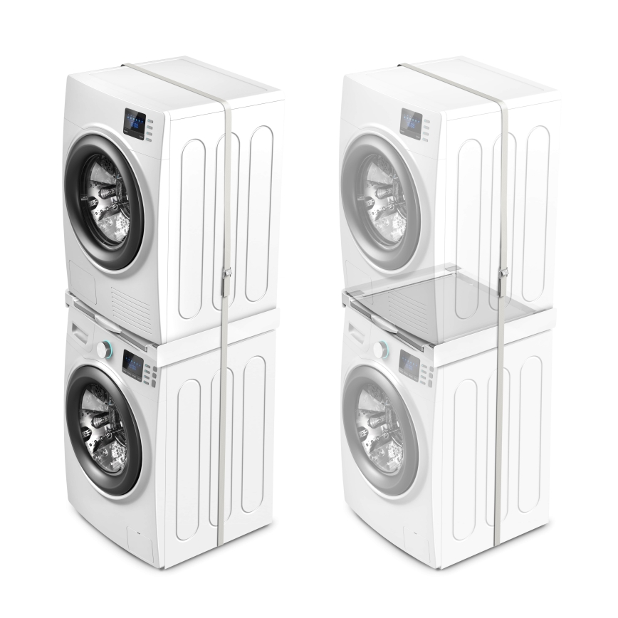 Meliconi 656114 - Stohovací nadstavec pre práčku a sušičku 70 cm biely