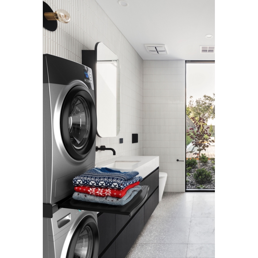 Meliconi 656136 - Medzikus pre práčku a sušičku s vysúvacou zásuvkou 60 cm, čierny