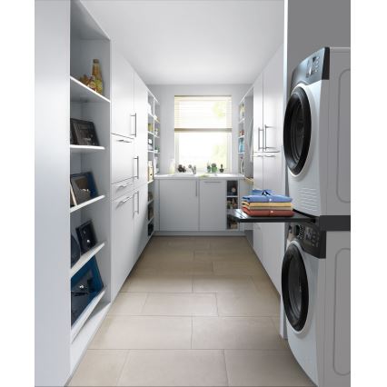 Meliconi 656136 - Medzikus pre práčku a sušičku s vysúvacou zásuvkou 60 cm, čierny