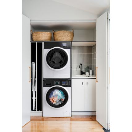 Meliconi 656136 - Medzikus pre práčku a sušičku s vysúvacou zásuvkou 60 cm, čierny