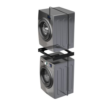 Meliconi 656138 - Stohovacia súprava pre práčku a sušičku 70 cm, čierna