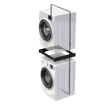 Meliconi 656138 - Stohovacia súprava pre práčku a sušičku 70 cm, čierna