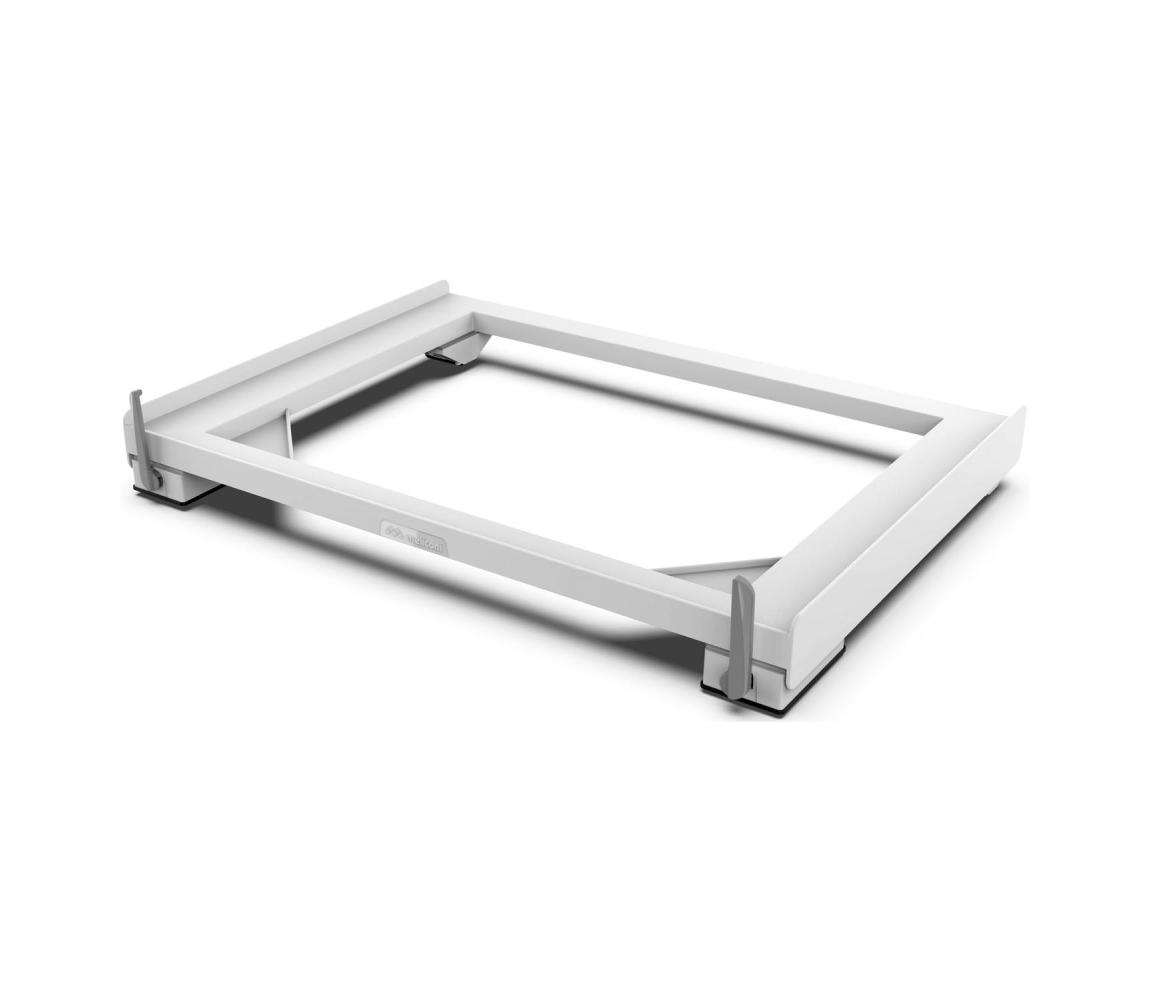 Meliconi 656149 -Antivibračná podložka pod práčku s výsuvnými kolieskami 47 cm biela 656149