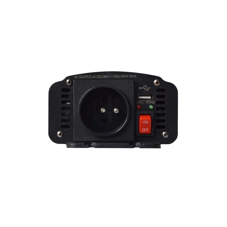 Menič napätia 600W/12/230V + USB