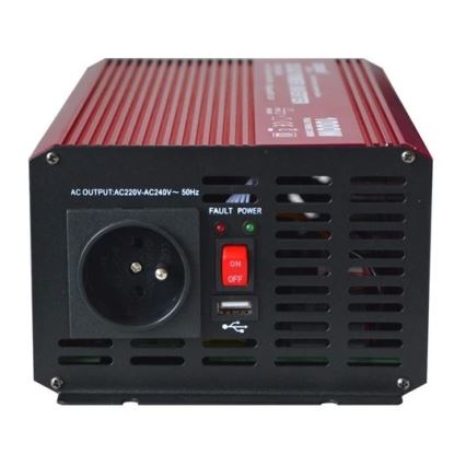 Menič napätia CARSPA 1000W/12/230V + USB