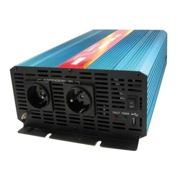 Menič napätia CARSPA 2000W/12/230V + USB