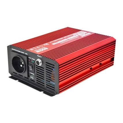 Menič napätia CARSPA 600W/12/230V + káblové diaľkové ovládanie