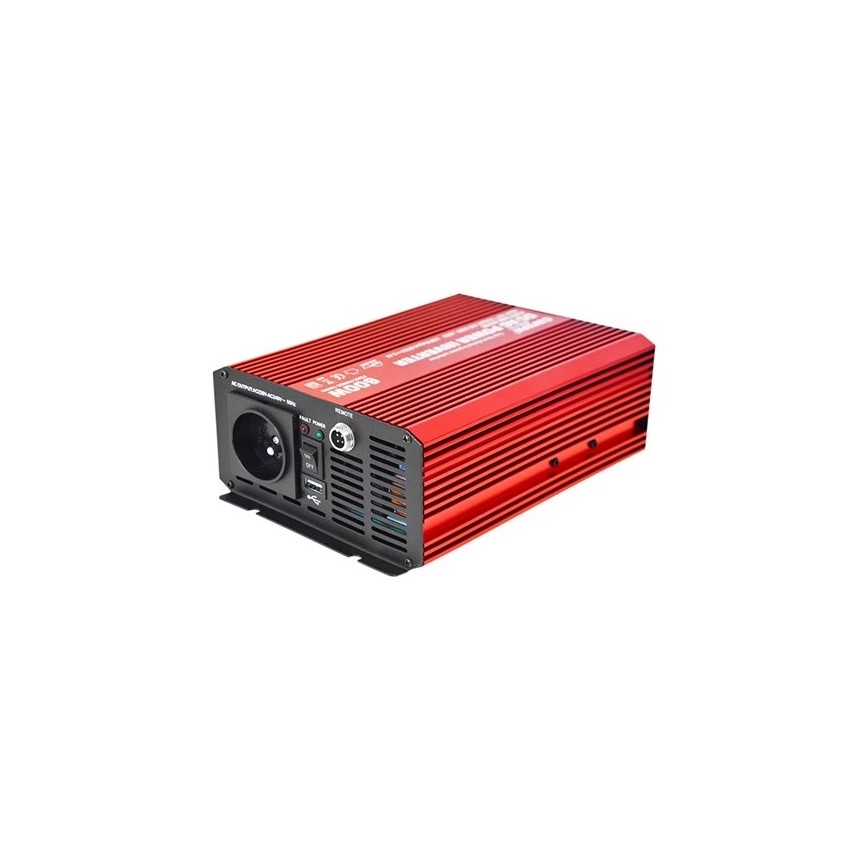 Menič napätia CARSPA 600W/12/230V + káblové diaľkové ovládanie