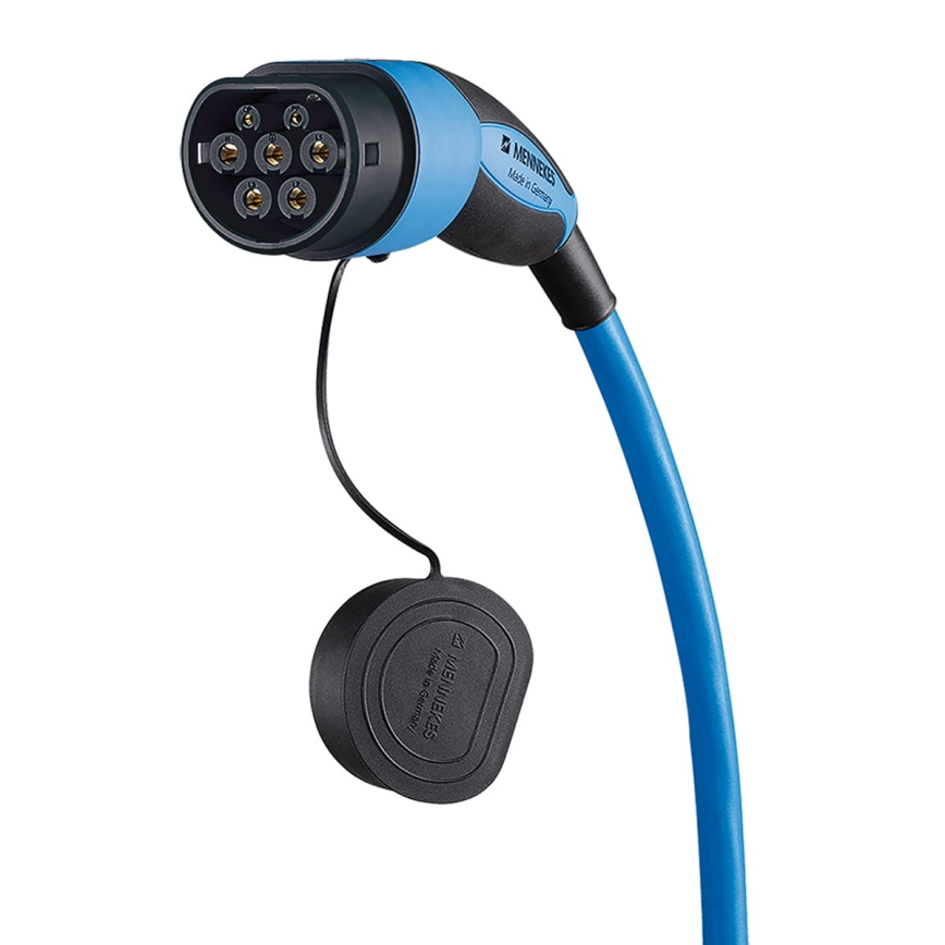 Mennekes - Nabíjací kábel pre elektromobily typu 2 / typu 1 7,5m 3,7kW 20A IP44