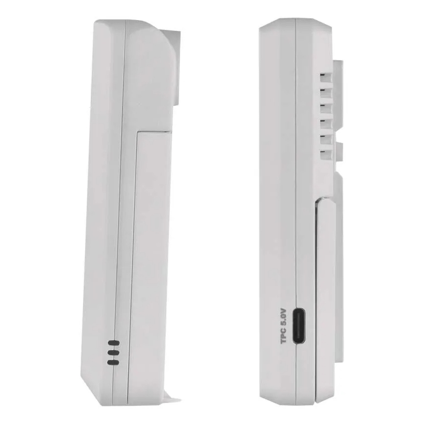 Meteostanica 5 V, 2×AAA + 2×AAA, čierna