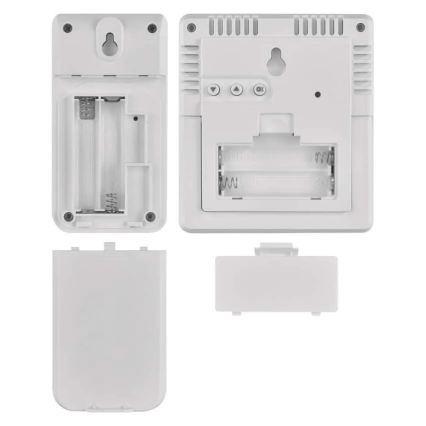 Meteostanica 5 V, 2×AAA + 2×AAA, čierna