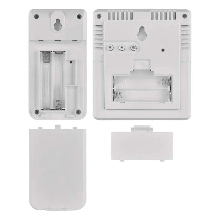 Meteostanica 5 V, 2×AAA + 2×AAA, čierna