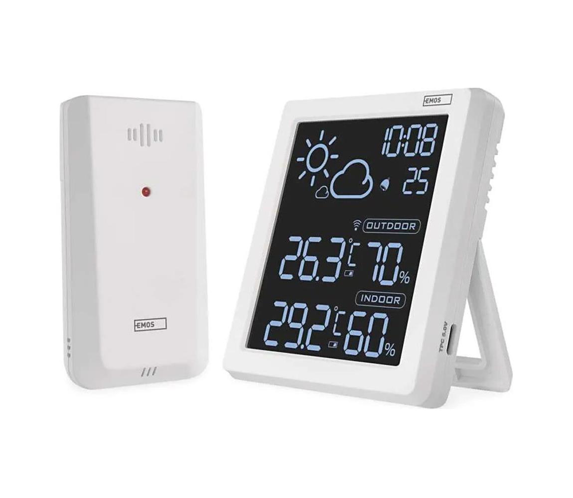 Meteostanica 5V 2xAAA + 2xAAA biela E8647W