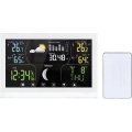 Meteostanica s farebným displejom 5V/2xAAA biela