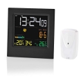 Meteostanica s farebným LCD displejom 230V/3xAAA + 2xAA čierna