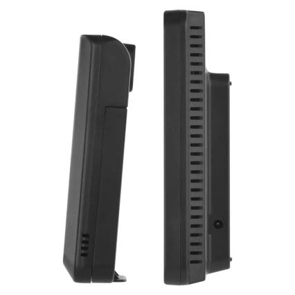 Meteostanica s farebným LCD displejom a budíkom 5V 3xAAA + 2xAA čierna