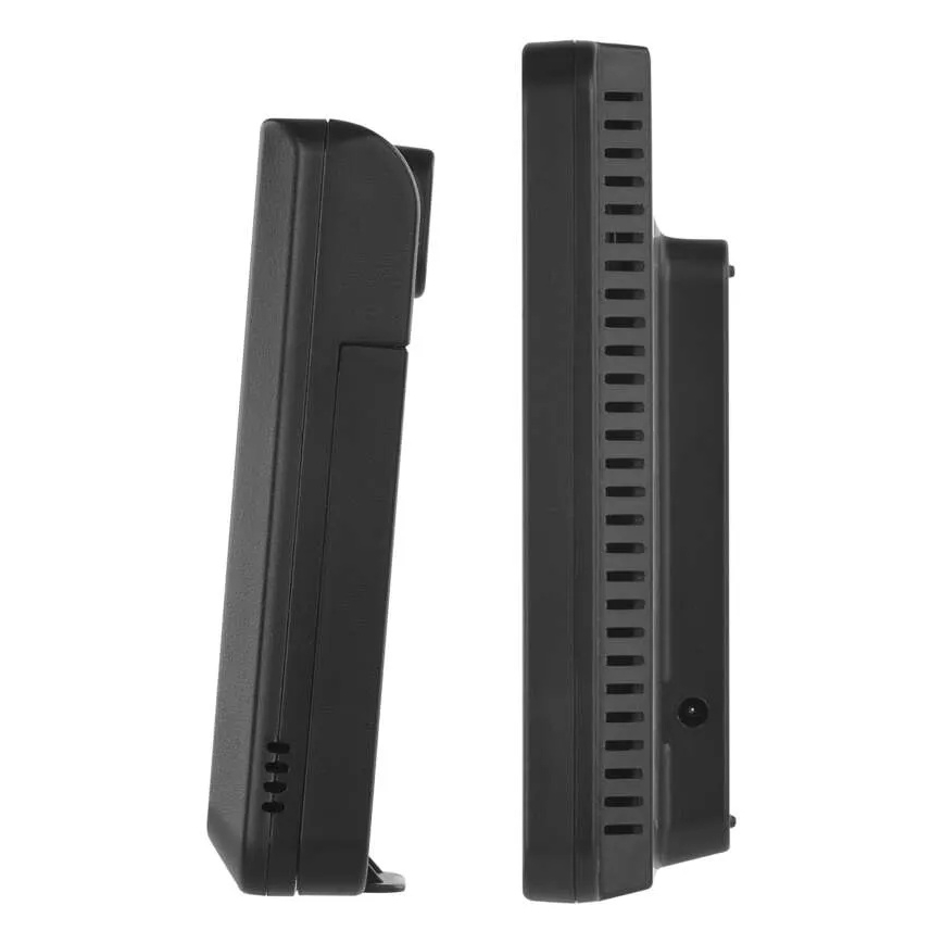 Meteostanica s farebným LCD displejom a budíkom 5V 3xAAA + 2xAA čierna