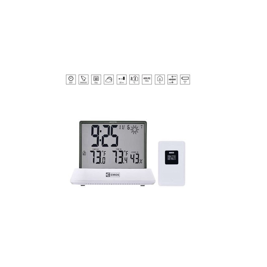 Meteostanica s LCD displejom 2xAAA