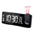 Meteostanica s LCD displejom, budíkom a projektorom 5V/2xAA + 3xAA