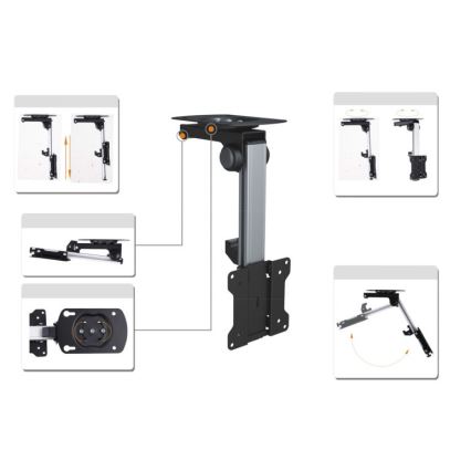 MK FLORIA MKF-17DS220 - Stropný držiak na TV 46 čierny